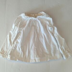 Baby Boden Blouse Girls Sz 18-24m White Peter Pan Collar Girly